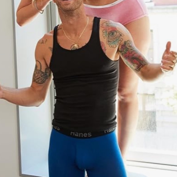 Hanes Men’s Ribbed Tank, Cotton Undershirt Tank - Picture 1 of 10